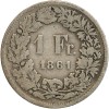 1 Francs Suisse Argent - Confederation