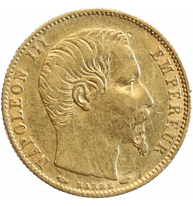 5 Francs Napoléon III Petit Module - Tranche Cannelée