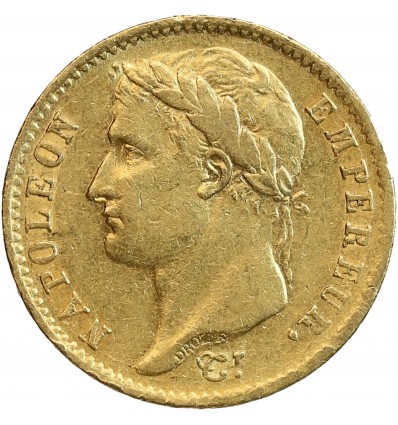 20 Francs Napoléon Ier Tête Laurée Revers République