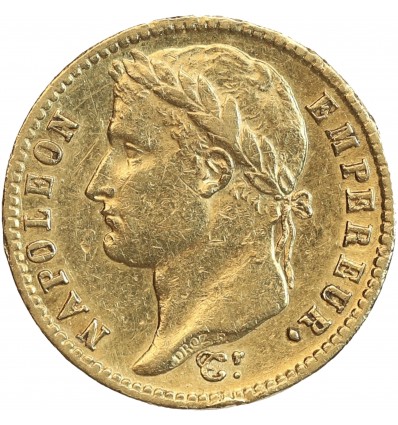 20 Francs Napoléon Ier Tête Laurée Revers Empire