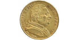 20 Francs Louis XVIII Buste Habillé