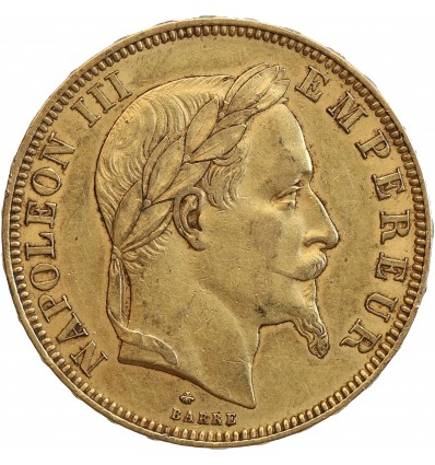 50 Francs Napoléon III Tête Laurée