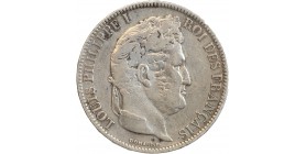 5 Francs Louis-Philippe Ier Tête Laurée Tranche En Relief