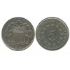 5 Cents Bouclier Etats - unis