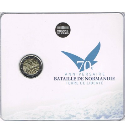 2 Euros France 2014 BU - 70ème Anniversaire du DDay