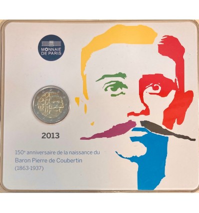 2 Euros France 2013 BU - Pierre de Coubertin