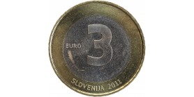3 Euros Slovénie 2011 - Indépendance