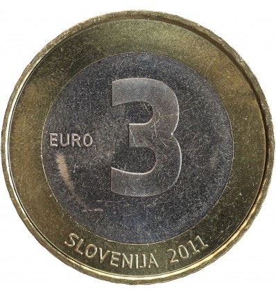 3 Euros Slovénie 2011 - Indépendance