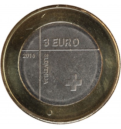 3 Euros Slovénie 2016 - Anniversaire de la Croix Rouge