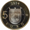 5 Euros Finlande 2014 - Série Animaux - Le Huard