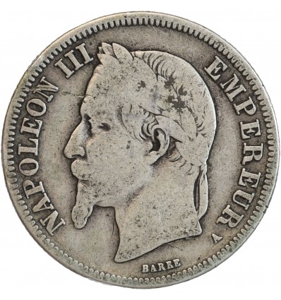 2 Francs Napoléon III Tête Laurée