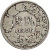 1/2 Franc - Suisse Argent Confederation