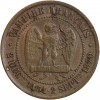 Médaille Satirique Module de 5 centimes Napoléon III "Vampire Français" 80000 Prisonniers