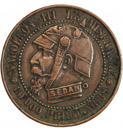 Médaille Satirique Napoléon III Le Misérable