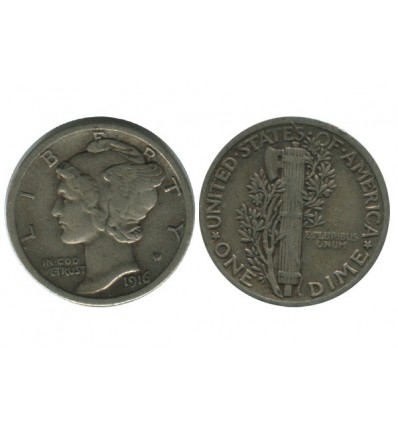 1 Dime Barber Etats - Unis Argent