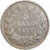 5 Francs Louis-Philippe Ier Tête Laurée Tranche En Relief