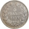 5 Francs Louis-Philippe Ier Tête Laurée Tranche En Relief