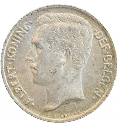 50 Centimes Albert Ier Légende Flamande - Belgique Argent