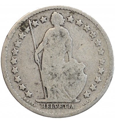 1/2 Franc Helvetia - Suisse Argent Confederation