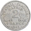 2 Francs Bazor Aluminium Etat Français