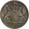 6 Kreuzer Léopold Ier - Allemagne Argent - Bade