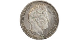 5 Francs Louis-Philippe Ier Tête Laurée - Tranche en Relief