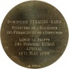 Médaille Frappe du 1er Euro par Dominique Strauss-Kahn