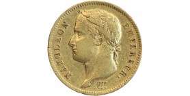 40 Francs Napoléon I Tête Laurée Revers Empire