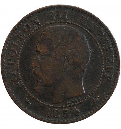 2 Centimes Napoléon III Tête Nue Second Empire