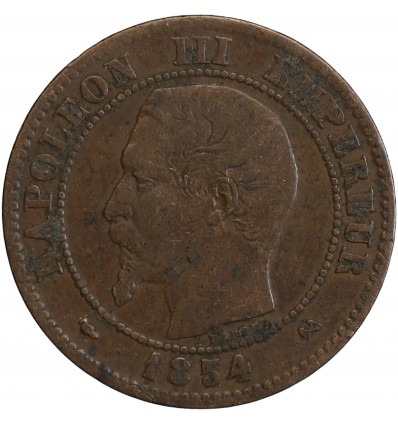 2 Centimes Napoléon III Tête Nue Second Empire