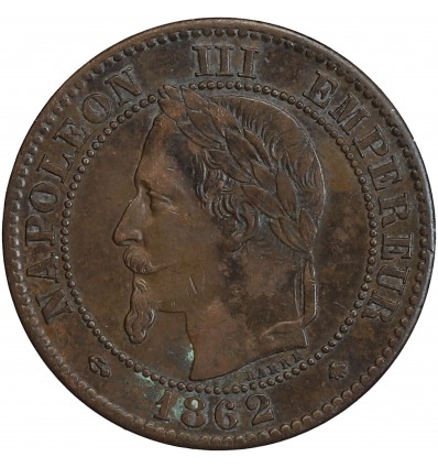 2 Centimes Napoléon III Tête Laurée