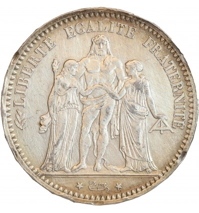 5 Francs Hercule Troisième République