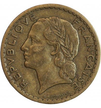5 Francs Lavrillier Bronze Aluminium Gouvernement Provisoire