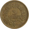 5 Francs Lavrillier Bronze Aluminium Gouvernement Provisoire