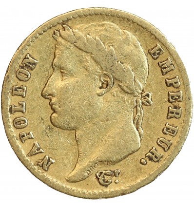 20 Francs Napoléon Ier Tête Laurée Revers Empire