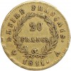 20 Francs Napoléon Ier Tête Laurée Revers Empire