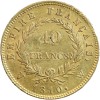 40 Francs Napoléon Ier Tête Laurée Revers Empire