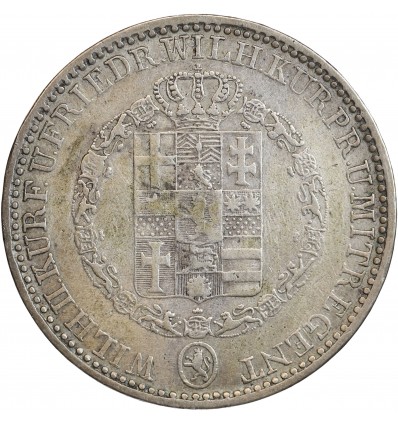 1 Thaler Guillaume II et Frederic Guillaume - Allemagne Hesse-Cassel Argent