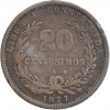 20 Centimes - Uruguay Argent