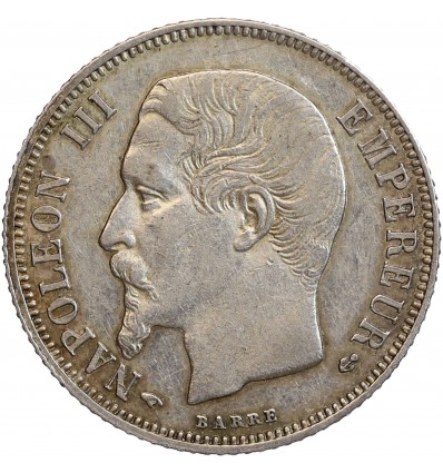 1 Franc Napoléon III Tête Nue Second Empire