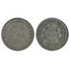 1 Dime Liberte Assise Etats - Unis Argent