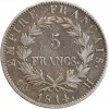 5 Francs Napoléon Ier Tête Laurée Revers Empire