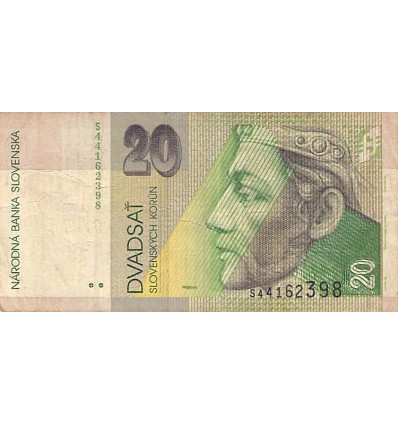 20 Couronnes Slovaquie 2004
