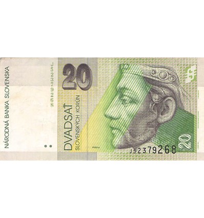 20 Couronnes Slovaquie 1999