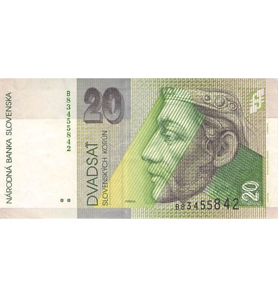 20 Couronnes Slovaquie 1997