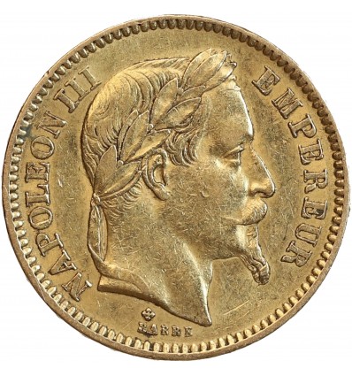 20 Francs Napoléon III Tête Laurée