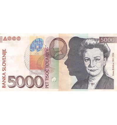 5000 Tolarjev Slovénie 2002