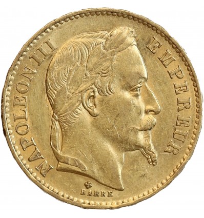 20 Francs Napoléon III Tête Laurée