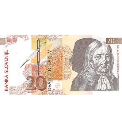20 Tolarjev Slovénie 1992