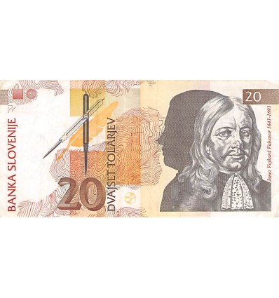 20 Tolarjev Slovénie 1992